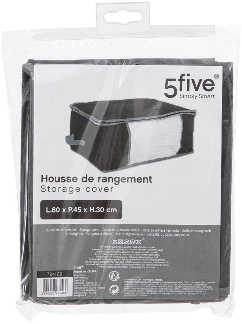 Housse de rangement sous lit dressy Noir - Kiabi