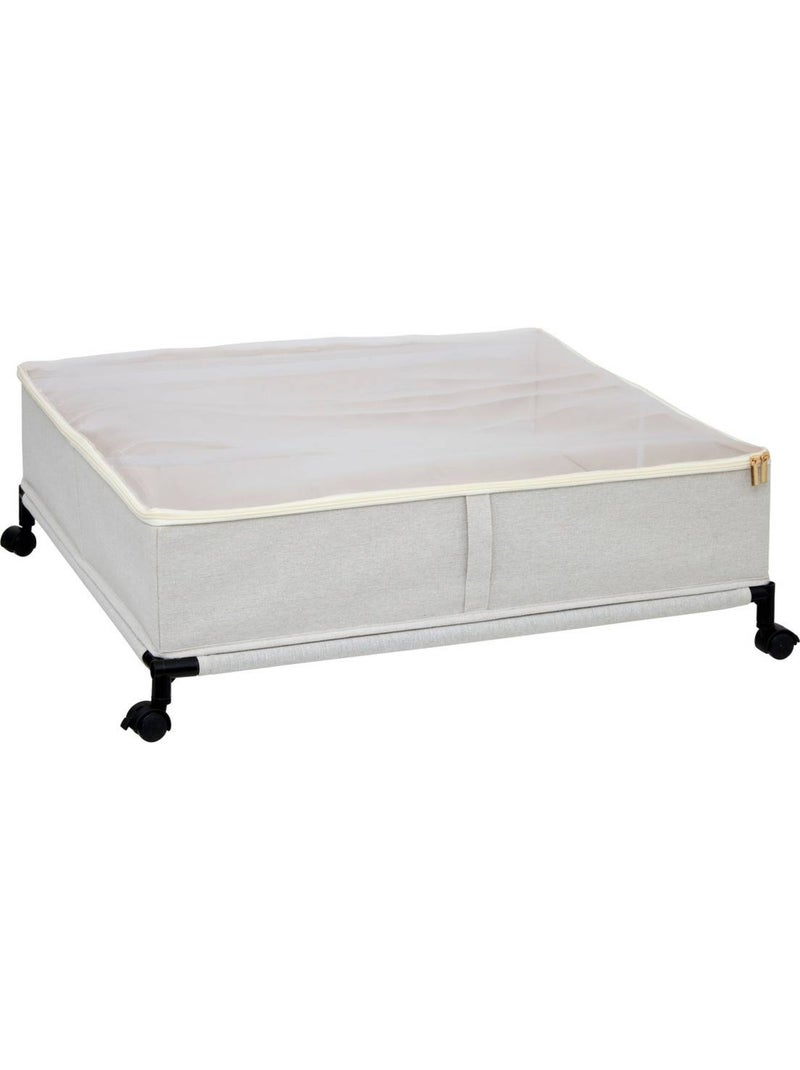 Housse de rangement sous lit dressy plus Beige - Kiabi