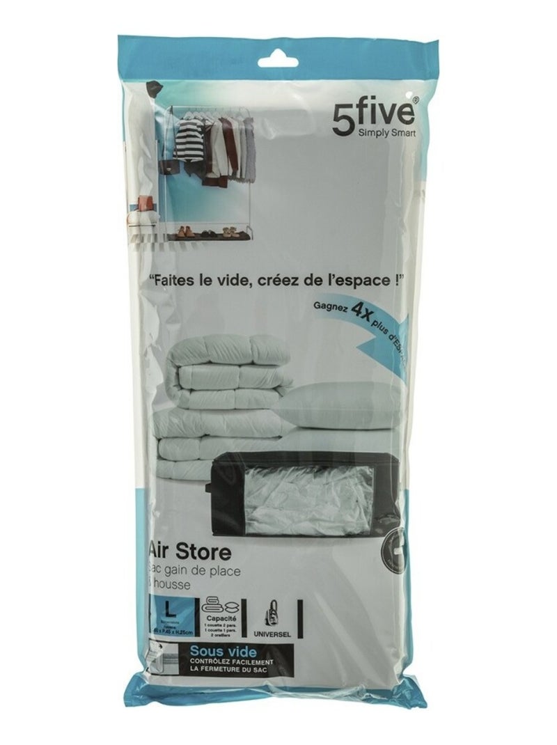 Housse de rangement sous vide Air Store L Noir - Kiabi