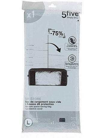 Housse de rangement sous vide avec sac de compression air