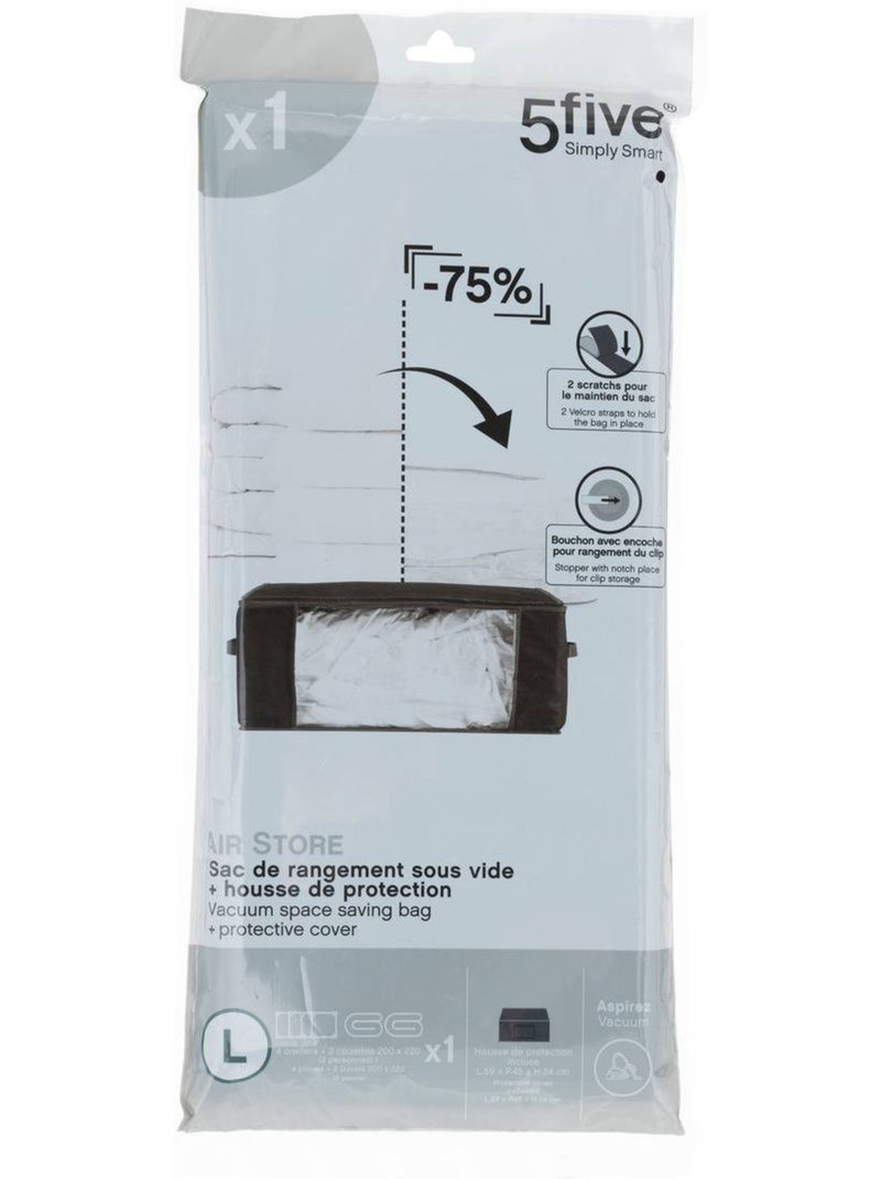 Housse de rangement sous vide avec sac de compression air Transparent - Kiabi