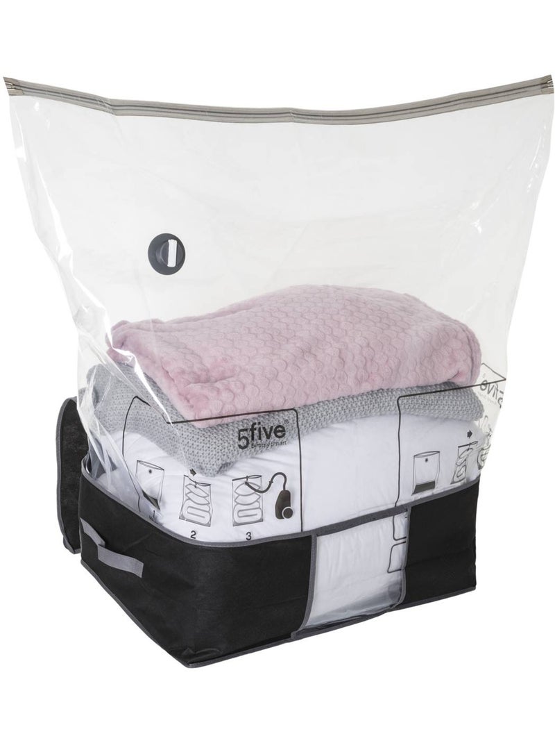 Housse de rangement sous vide avec sac de compression air Transparent - Kiabi