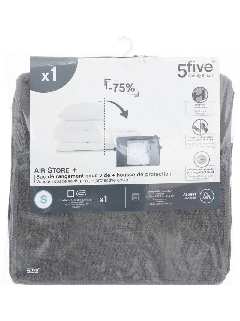Housse de rangement sous vide carrée air Transparent - Kiabi