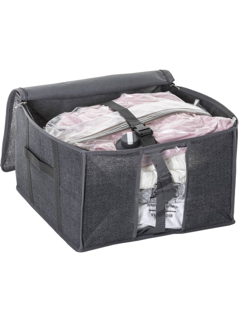 Housse de rangement sous vide carrée air Transparent - Kiabi