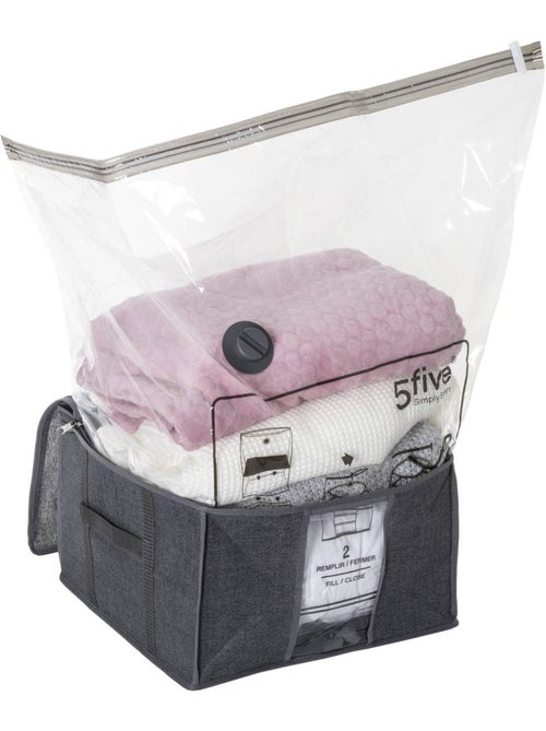Housse de rangement sous vide carrée air - Kiabi