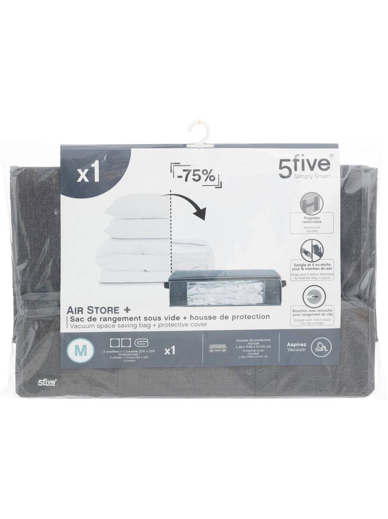 Housse de rangement sous vide rectangulaire air Transparent - Kiabi