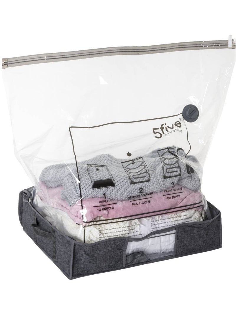Housse de rangement sous vide rectangulaire air Transparent - Kiabi