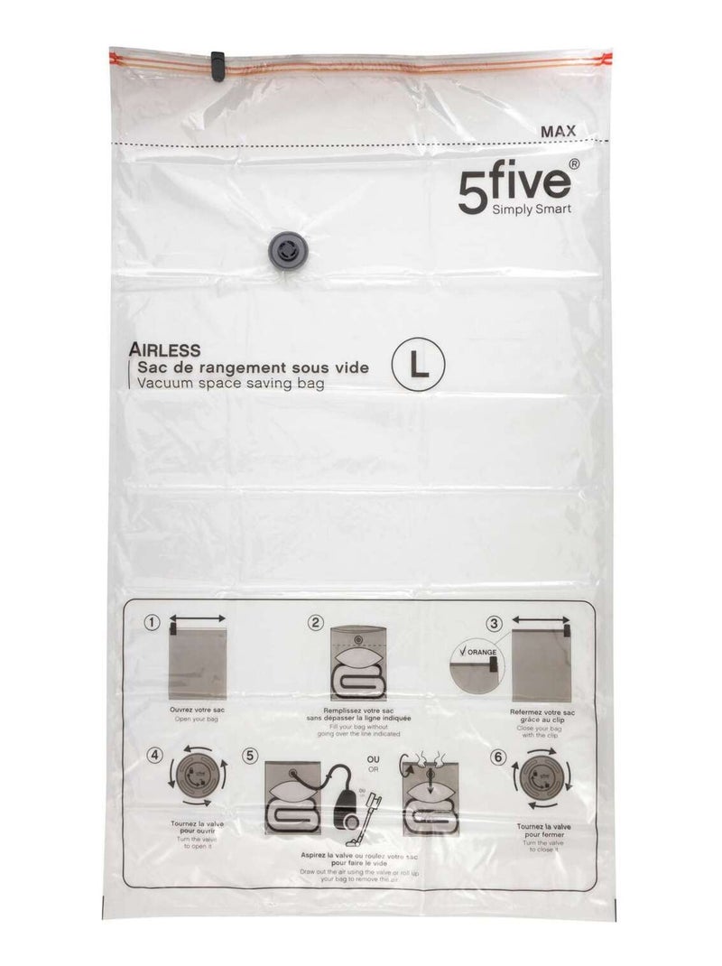 Housse de rangement sous-vide Taille L Transparent - Kiabi