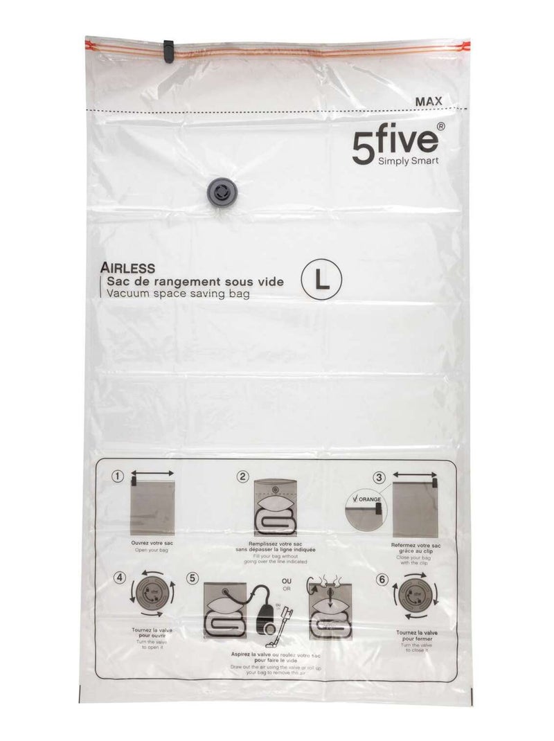 Housse de rangement sous-vide Taille L Transparent - Kiabi