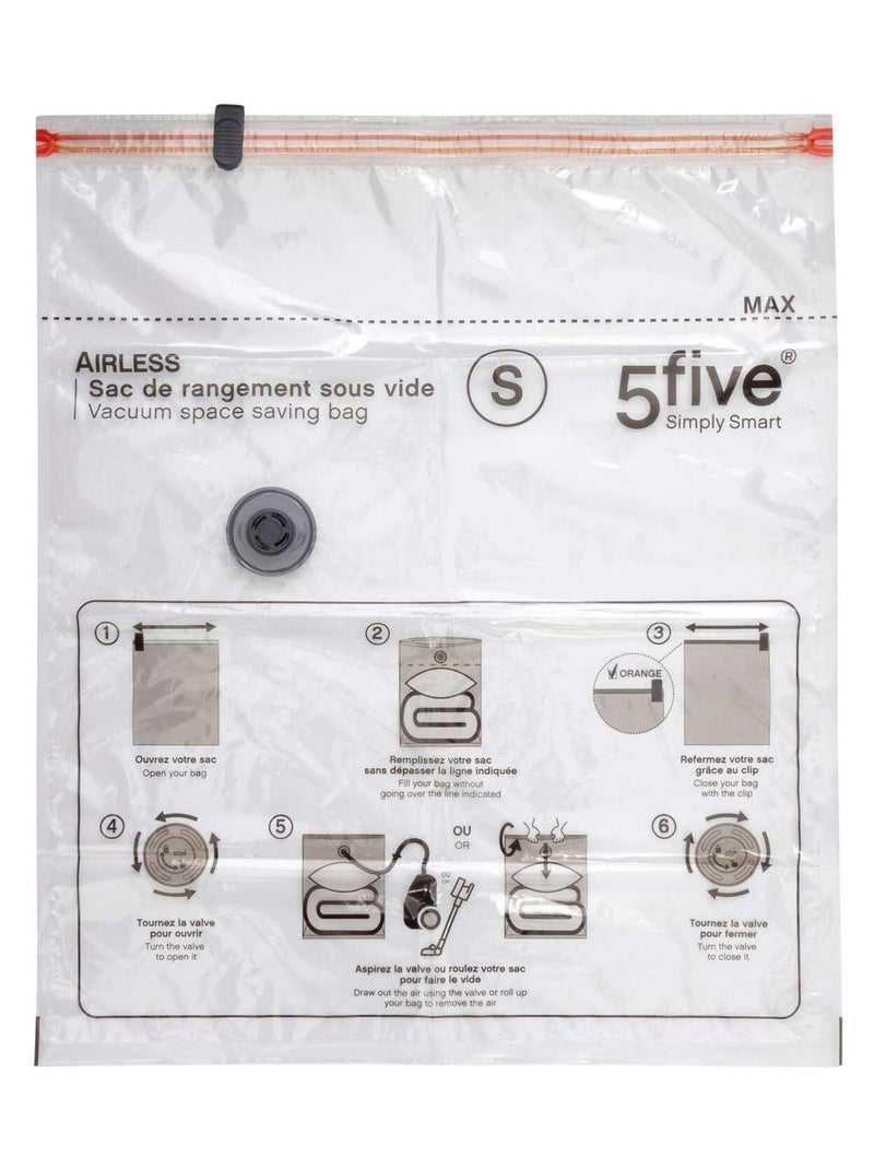 Housse de rangement sous-vide Taille S Transparent - Kiabi