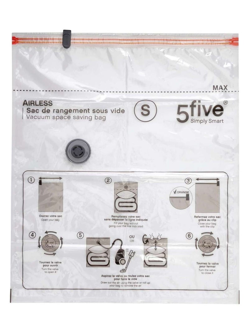 Housse de rangement sous-vide Taille S Transparent - Kiabi