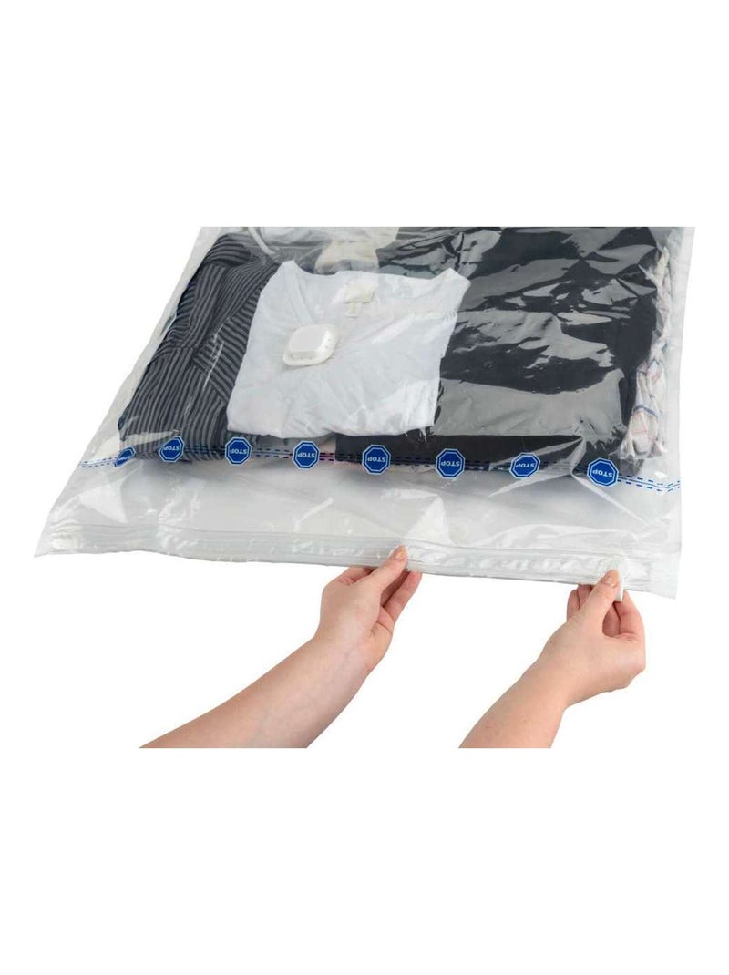 Housse de rangement sous-vide Taille XL Transparent - Kiabi