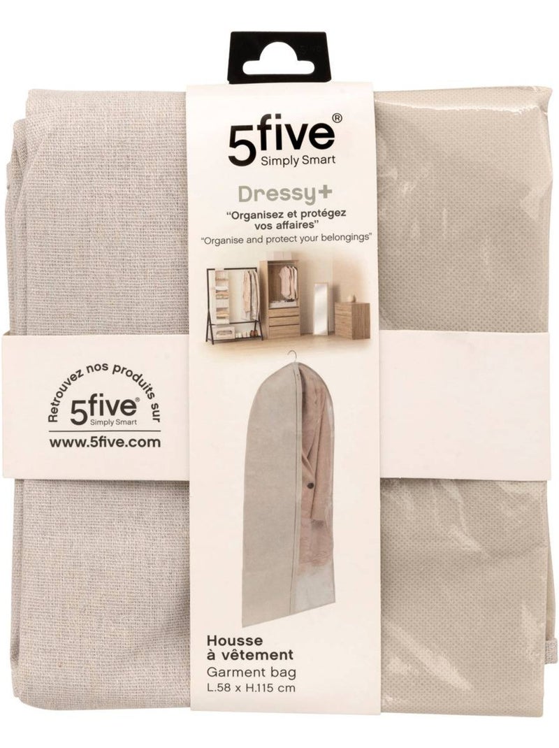 Housse de rangement suspendue pour vêtements groomy Beige - Kiabi