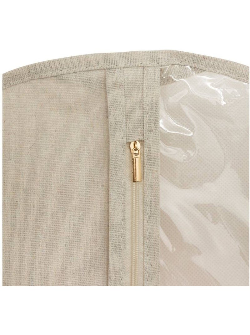 Housse de rangement suspendue pour vêtements groomy Beige - Kiabi