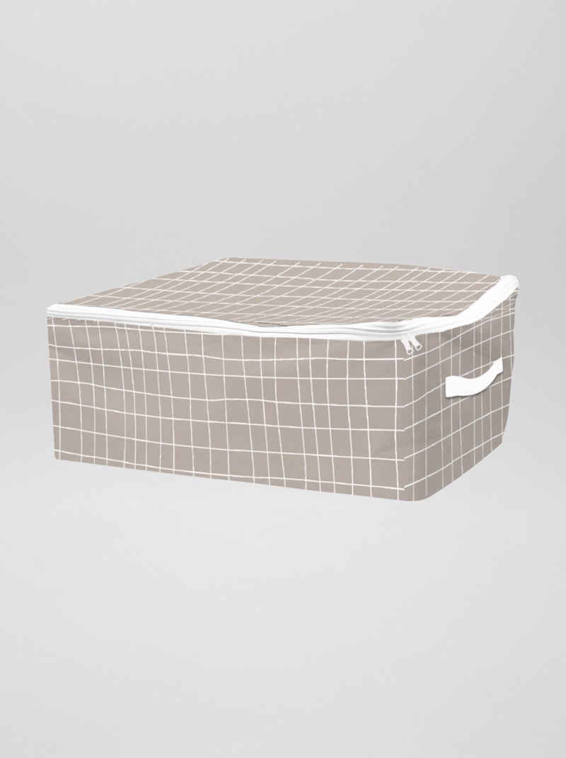 Housse de rangement zippée taupe - Kiabi