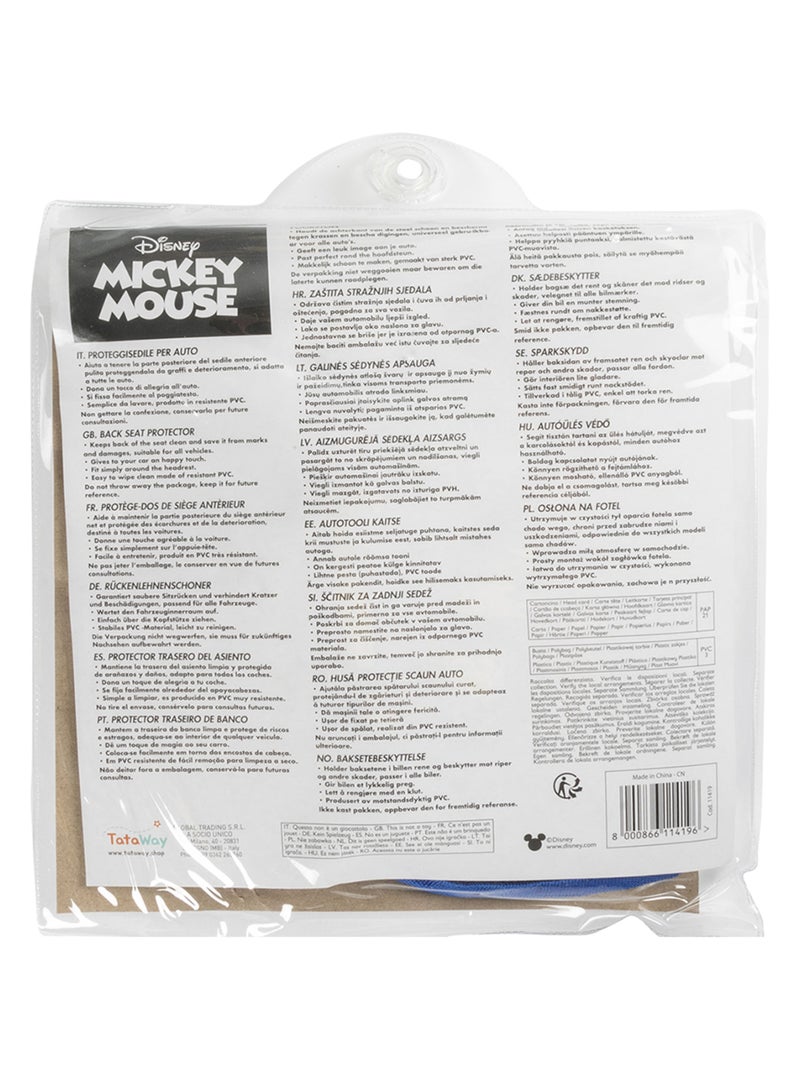 Housse de siège auto Disney Mickey Mouse Organiseur de rangement Bleu - Kiabi