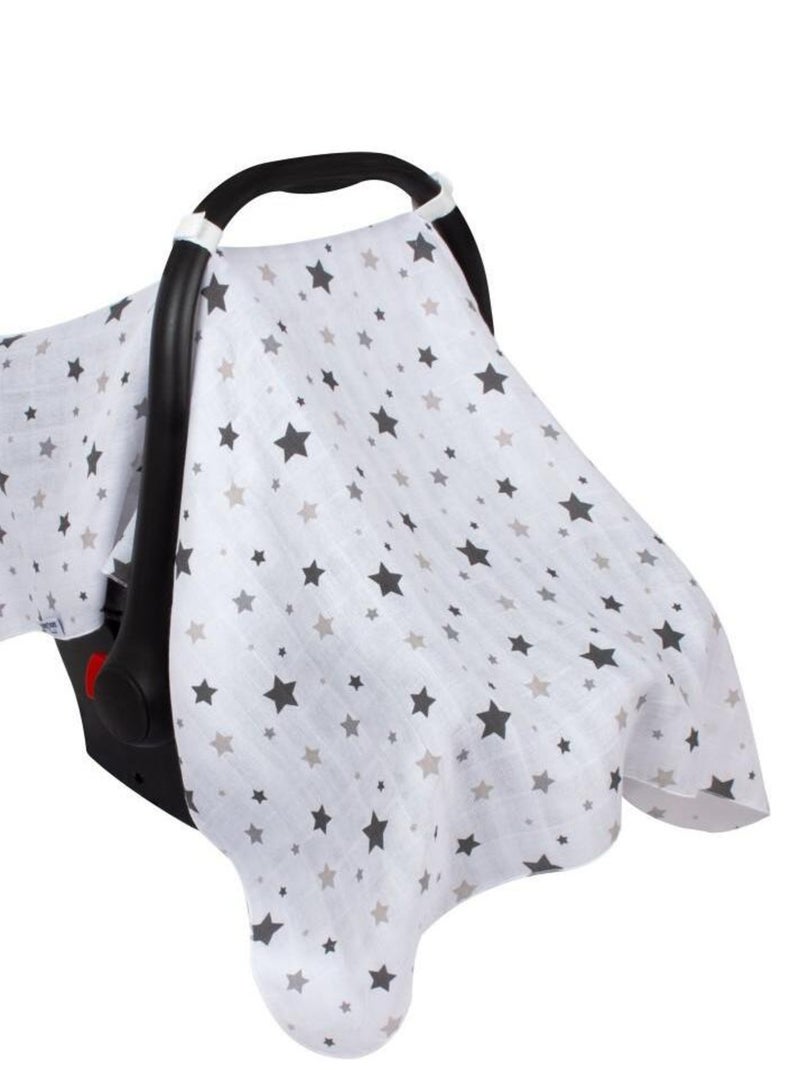 Housse de siège auto IMPRIME MOUSSELINE Gris - Kiabi