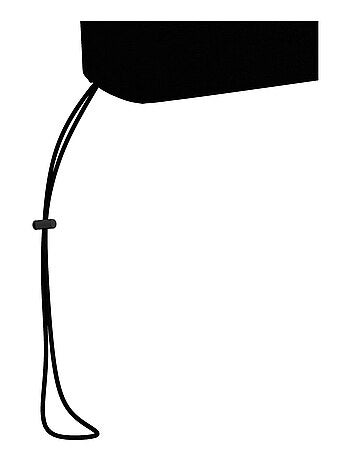 Housse de table de ping-pong avec fermeture éclair anti-UV imperméable noir