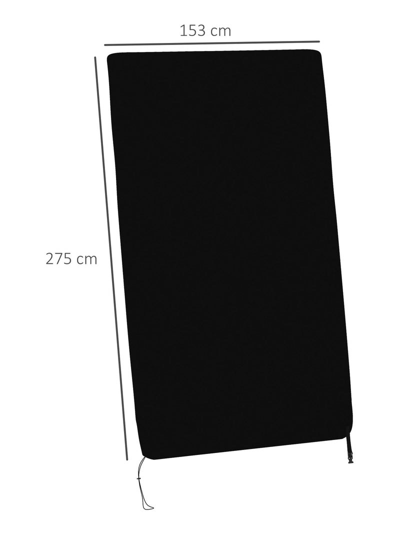 Housse de table de ping-pong avec fermeture éclair anti-UV imperméable noir Noir - Kiabi