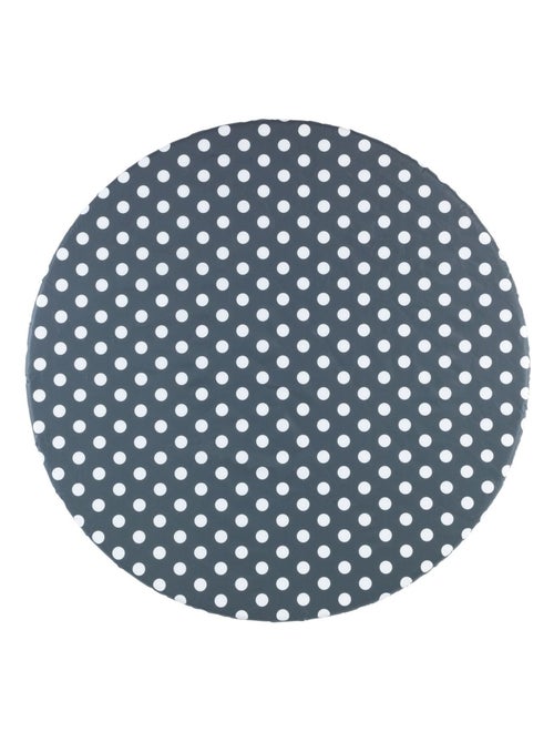 Housse de table élastique à pois - Blanc - Kiabi