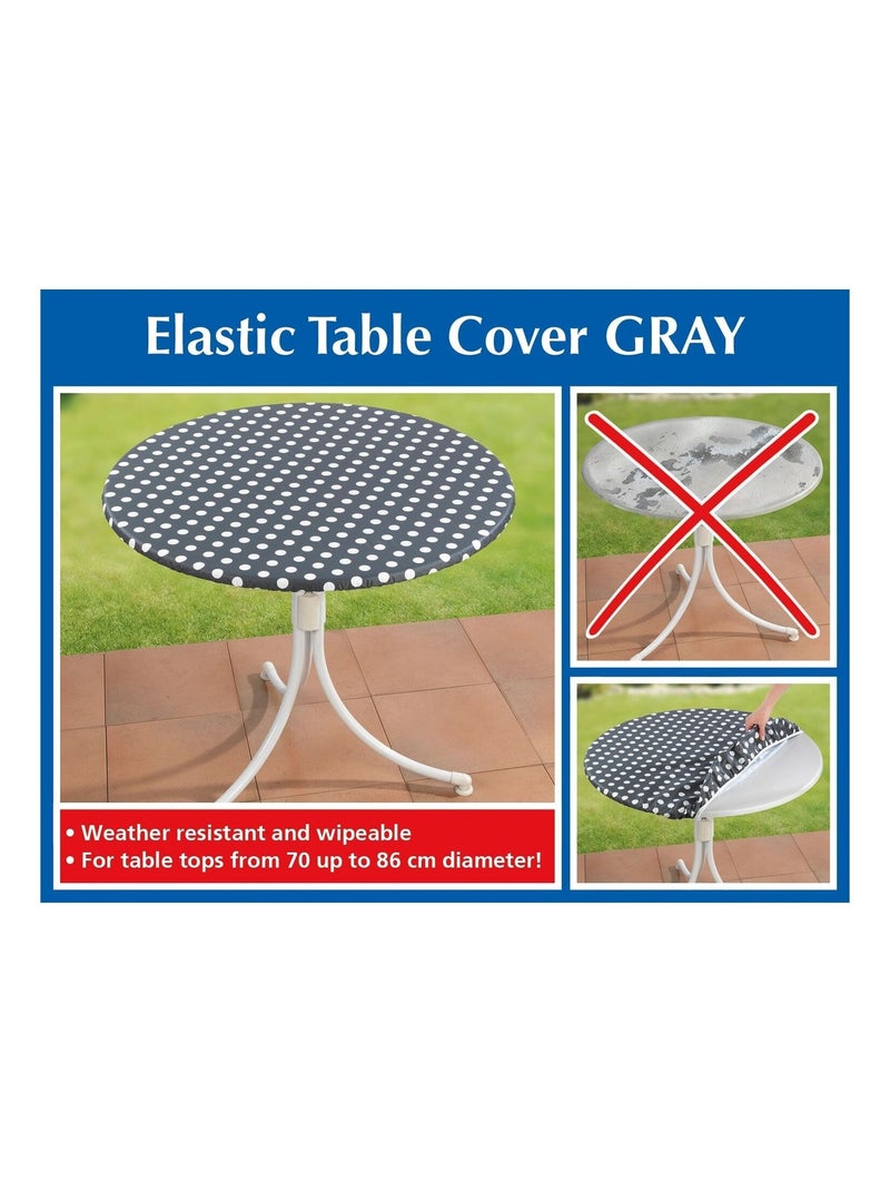 Housse de table élastique à pois - Blanc Blanc - Kiabi