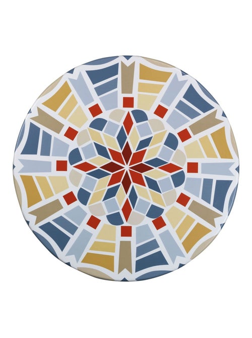 Housse de table élastique Mosaïque - Modèle L - Bleu, Vert et Rouge - Kiabi Housse de table élastique Mosaïque - Modèle L - Bleu, Vert et Rouge - Kiabi
