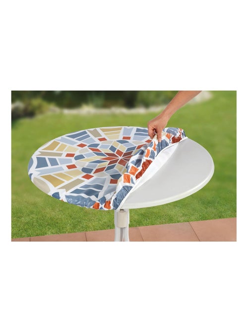 Housse de table élastique Mosaïque - Modèle L - Bleu, Vert et Rouge - Kiabi Housse de table élastique Mosaïque - Modèle L - Bleu, Vert et Rouge - Kiabi