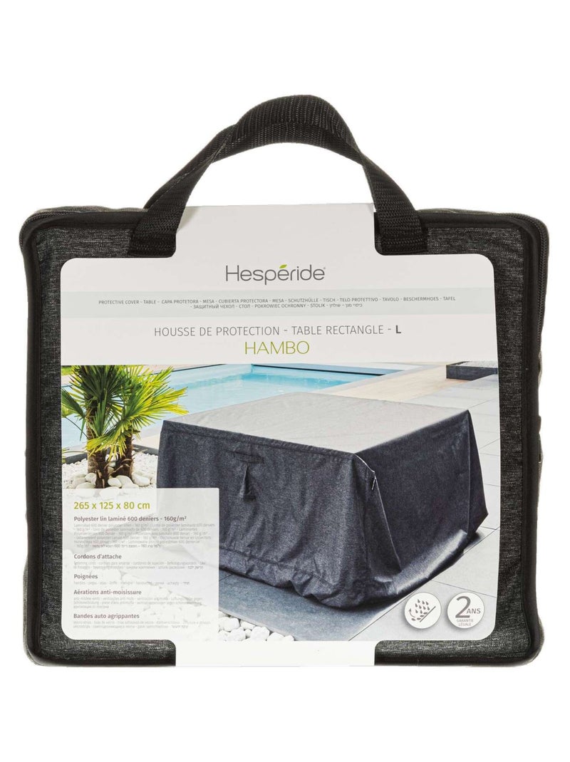 Housse de table rectangulaire L Gris foncé - Kiabi