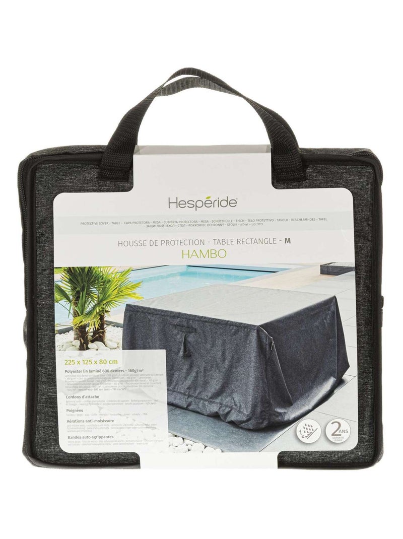 Housse de table rectangulaire M Gris foncé - Kiabi