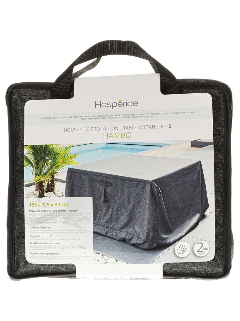 Housse de table rectangulaire S Gris foncé - Kiabi