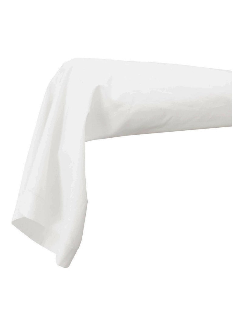 Housse de traversin percale 86 x 190 cm unie Blanc - Kiabi