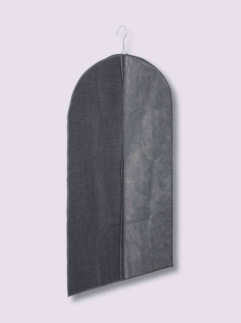 Housse de vêtement avec ouverture zippée Gris - Kiabi