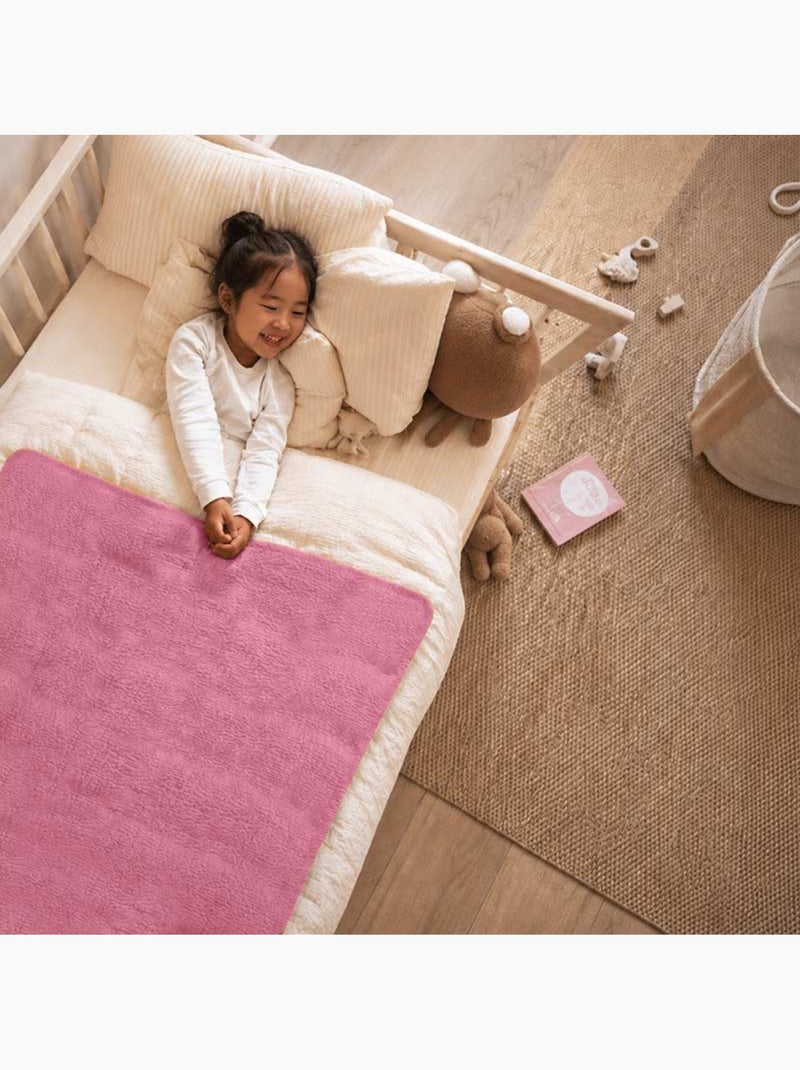 Housse d'edredon en coton bio rose Rose - Kiabi