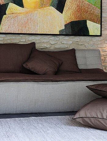 Housse d'édredon PRELUDE en lin et coton