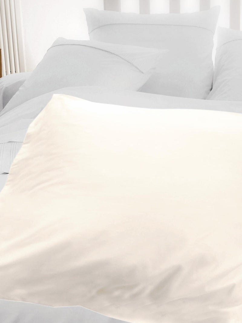 Housse d'édredon uni coton ALTO Beige clair - Kiabi