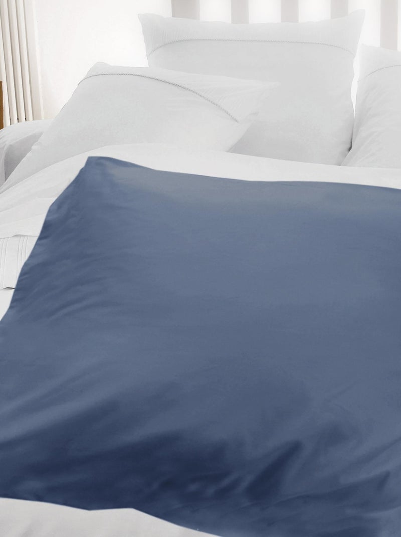 Housse d'édredon uni coton ALTO Bleu marine - Kiabi