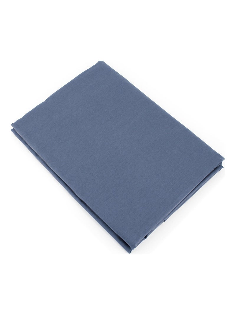 Housse d'édredon uni coton ALTO Bleu marine - Kiabi