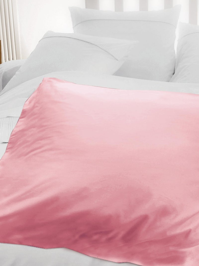 Housse d'édredon uni coton ALTO Rose pâle - Kiabi