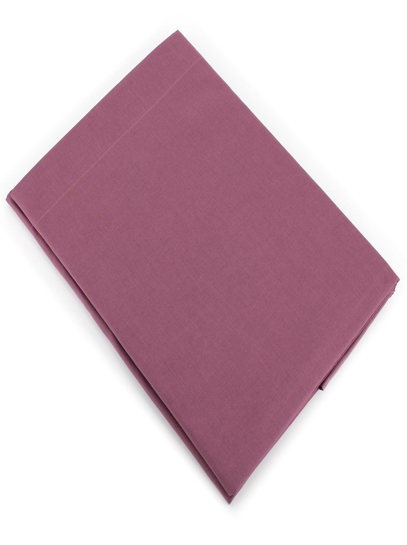 Housse d'édredon uni coton ALTO Violet prune - Kiabi