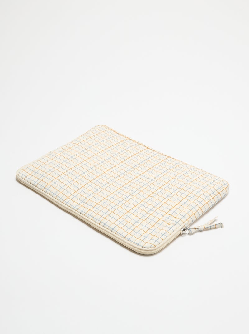 Housse d'ordinateur (36x25 cm) - Kiabi Home Beige - Kiabi