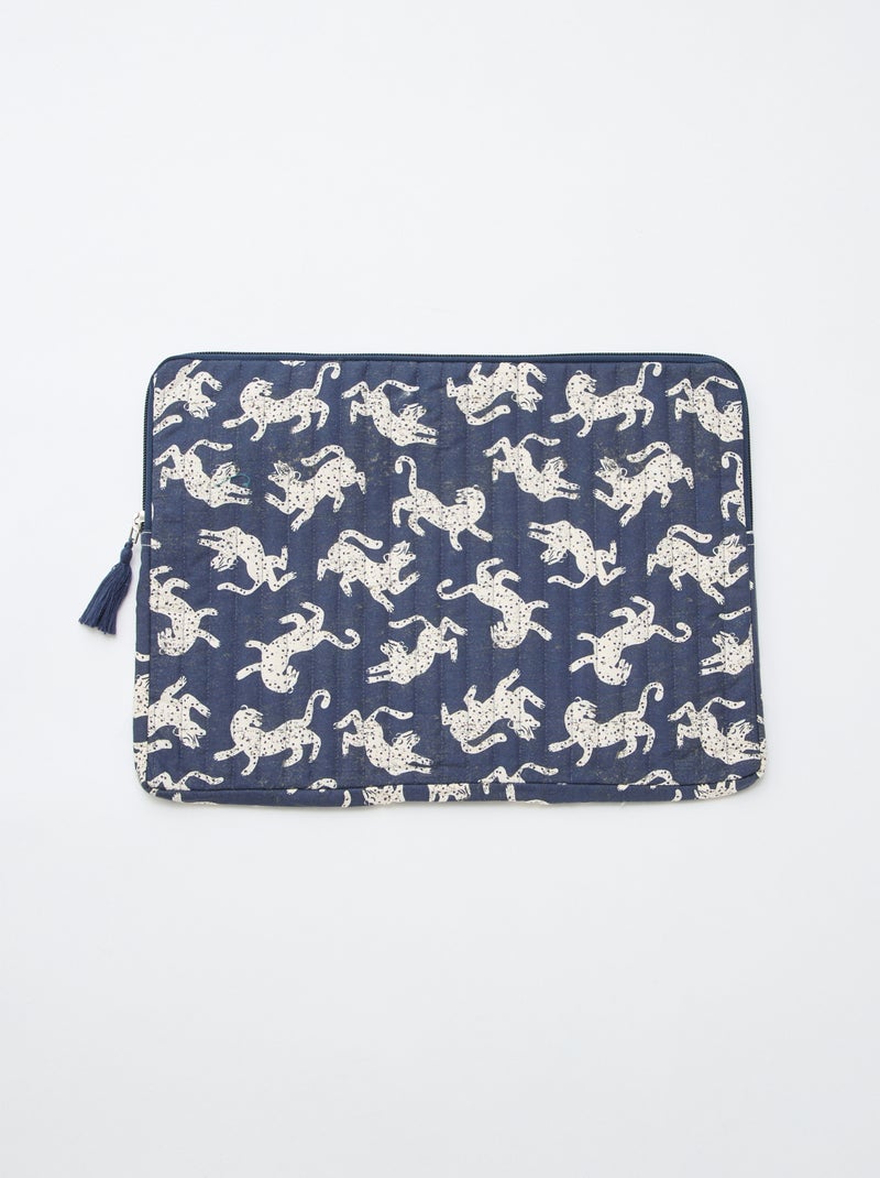 Housse d'ordinateur (36x25 cm) - Kiabi Home Bleu - Kiabi