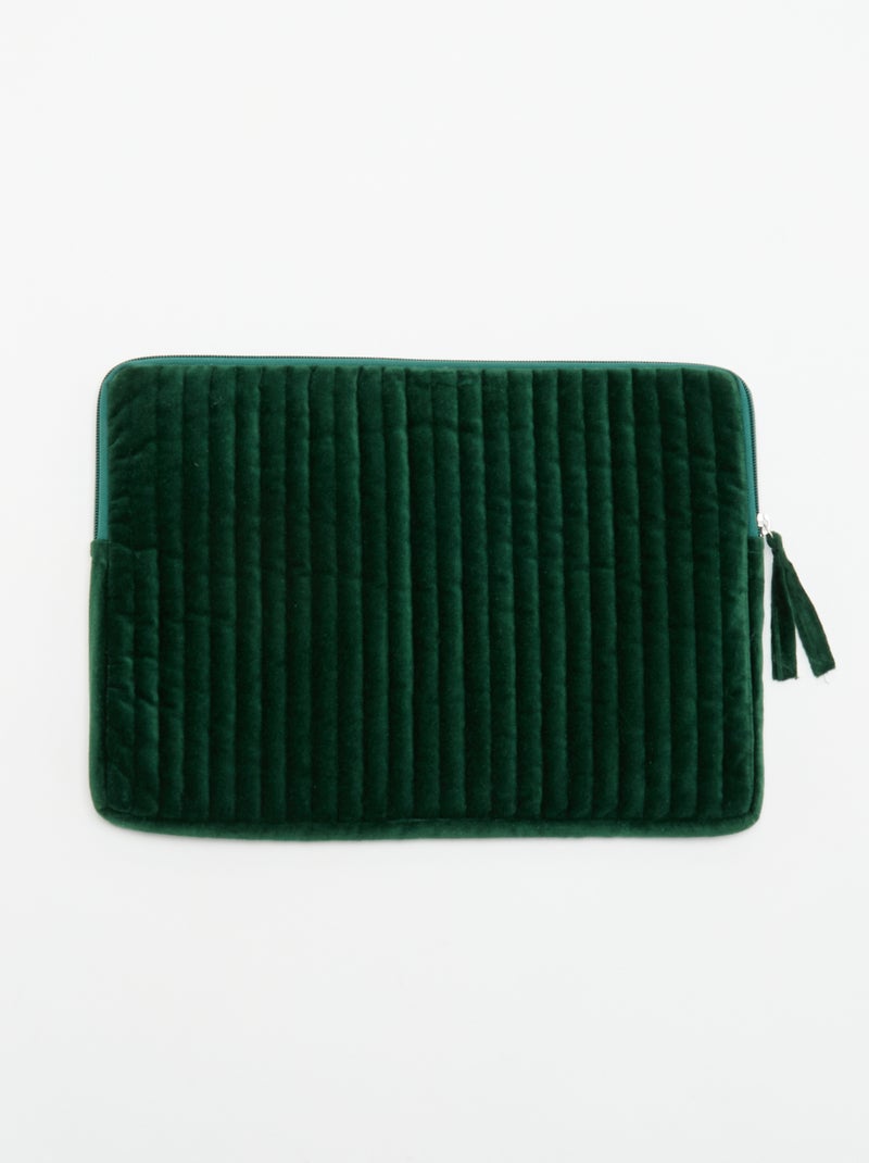 Housse d'ordinateur 36x25 cm Vert - Kiabi