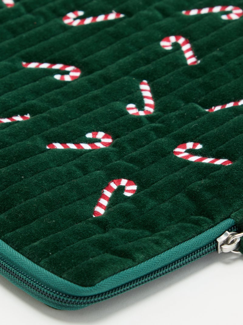 Housse d'ordinateur 36x25 cm Vert - Kiabi
