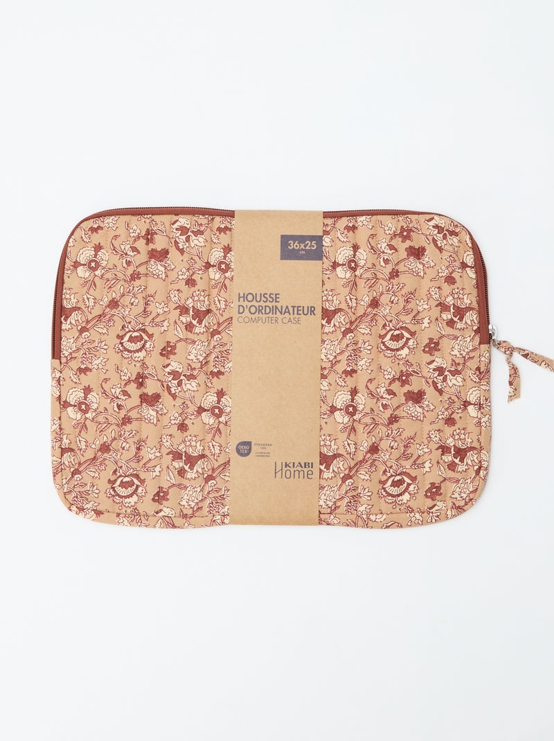 Housse d'ordinateur ou tablette 15 pouces - Kiabi Home Beige - Kiabi