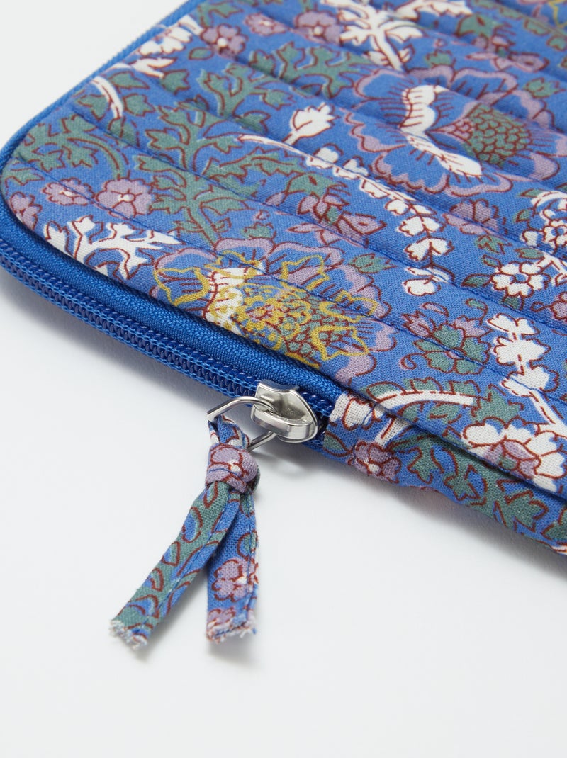 Housse d'ordinateur ou tablette 15 pouces - Kiabi Home Bleu - Kiabi
