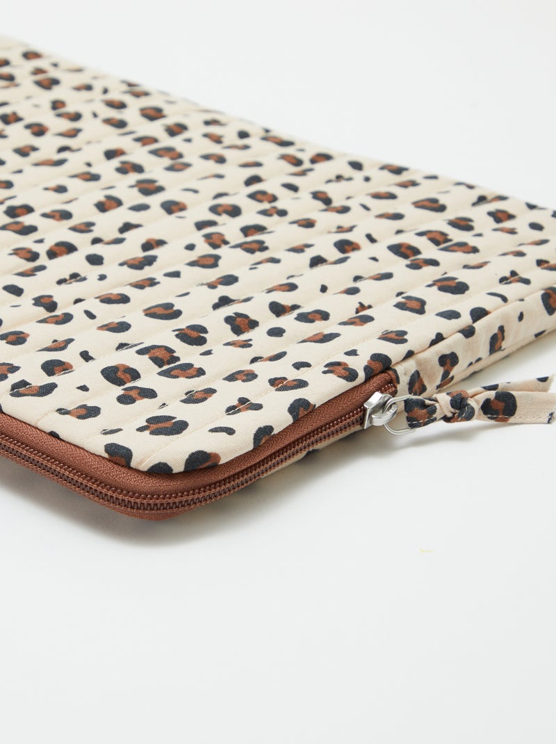 Housse d'ordinateur ou tablette 15 pouces - Kiabi Home Léopard - Kiabi