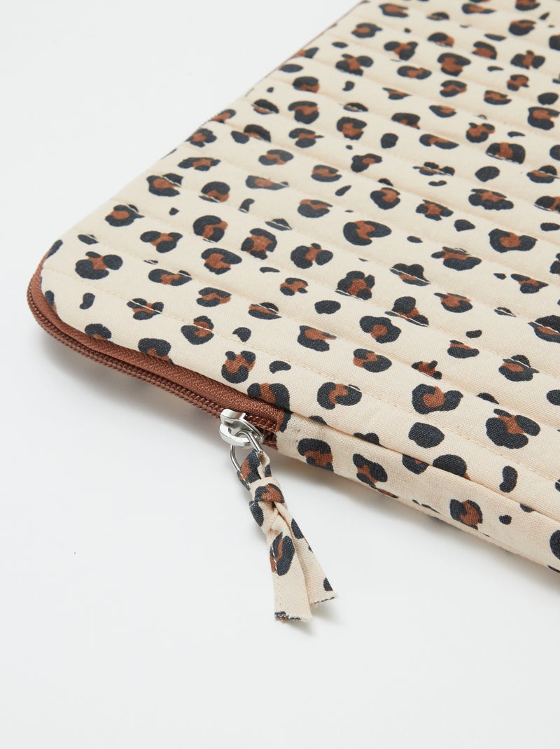 Housse d'ordinateur ou tablette 15 pouces - Kiabi Home Léopard - Kiabi