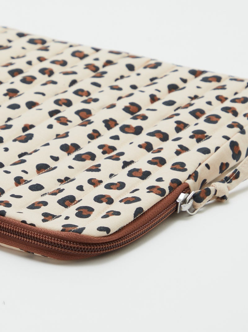 Housse d'ordinateur ou tablette 15 pouces - Kiabi Home Léopard - Kiabi