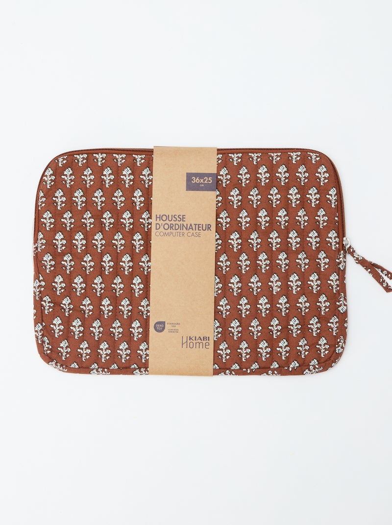 Housse d'ordinateur ou tablette 15 pouces - Kiabi Home Marron - Kiabi