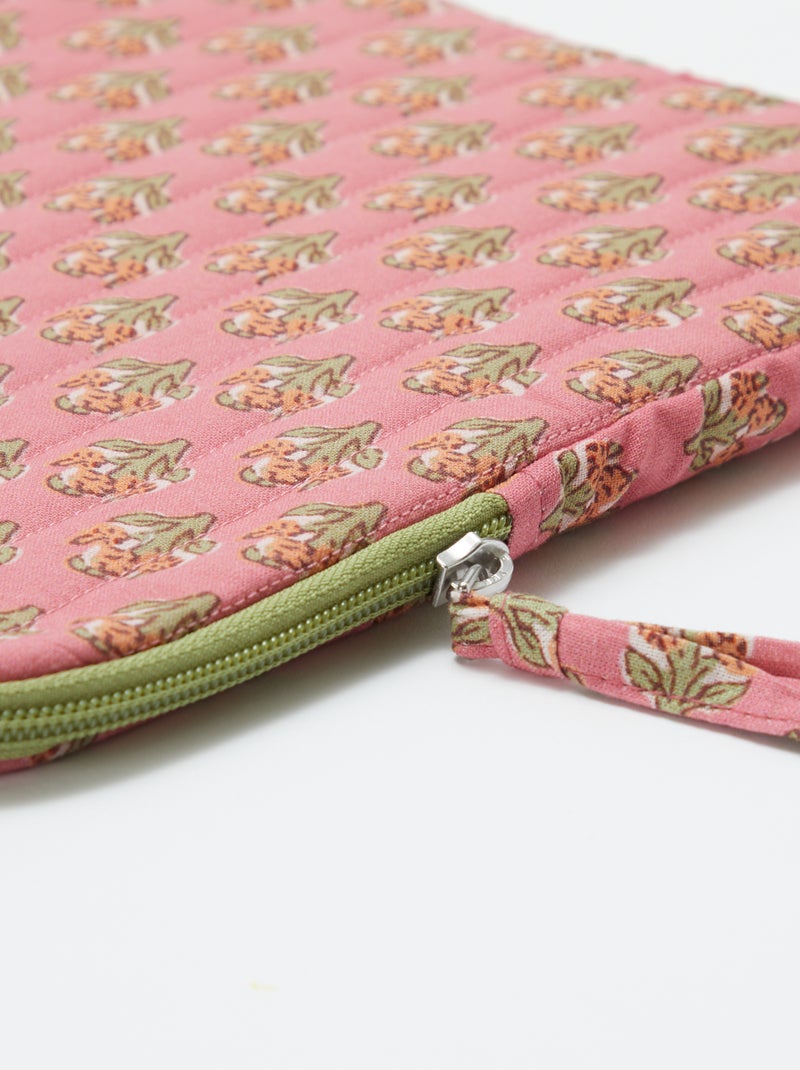 Housse d'ordinateur ou tablette 15 pouces - Kiabi Home Rose - Kiabi